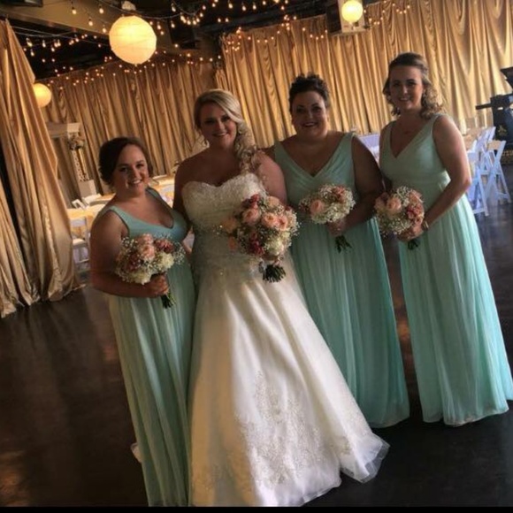 David's Bridal Bridesmaid Dress - Picture 3 of 3